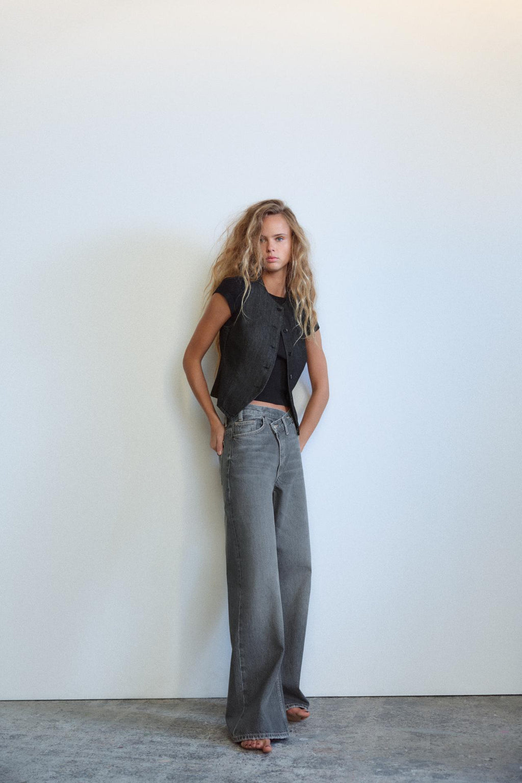 Jeans de cintura cruzada | Celine
