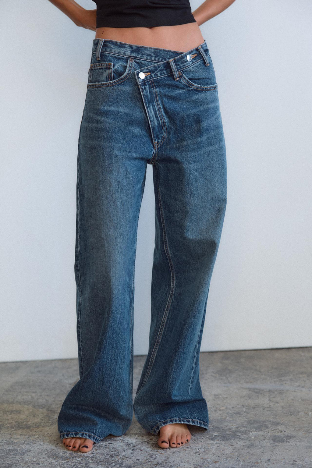 Jeans de cintura cruzada | Celine