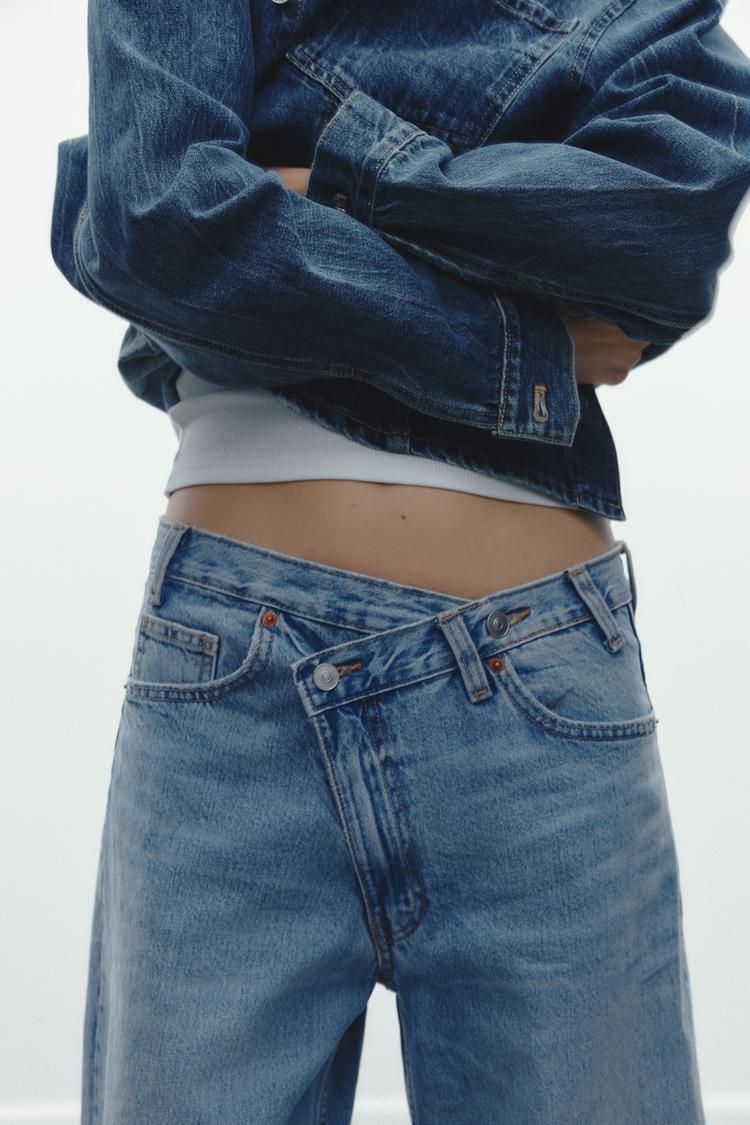 Jeans de cintura cruzada | Celine