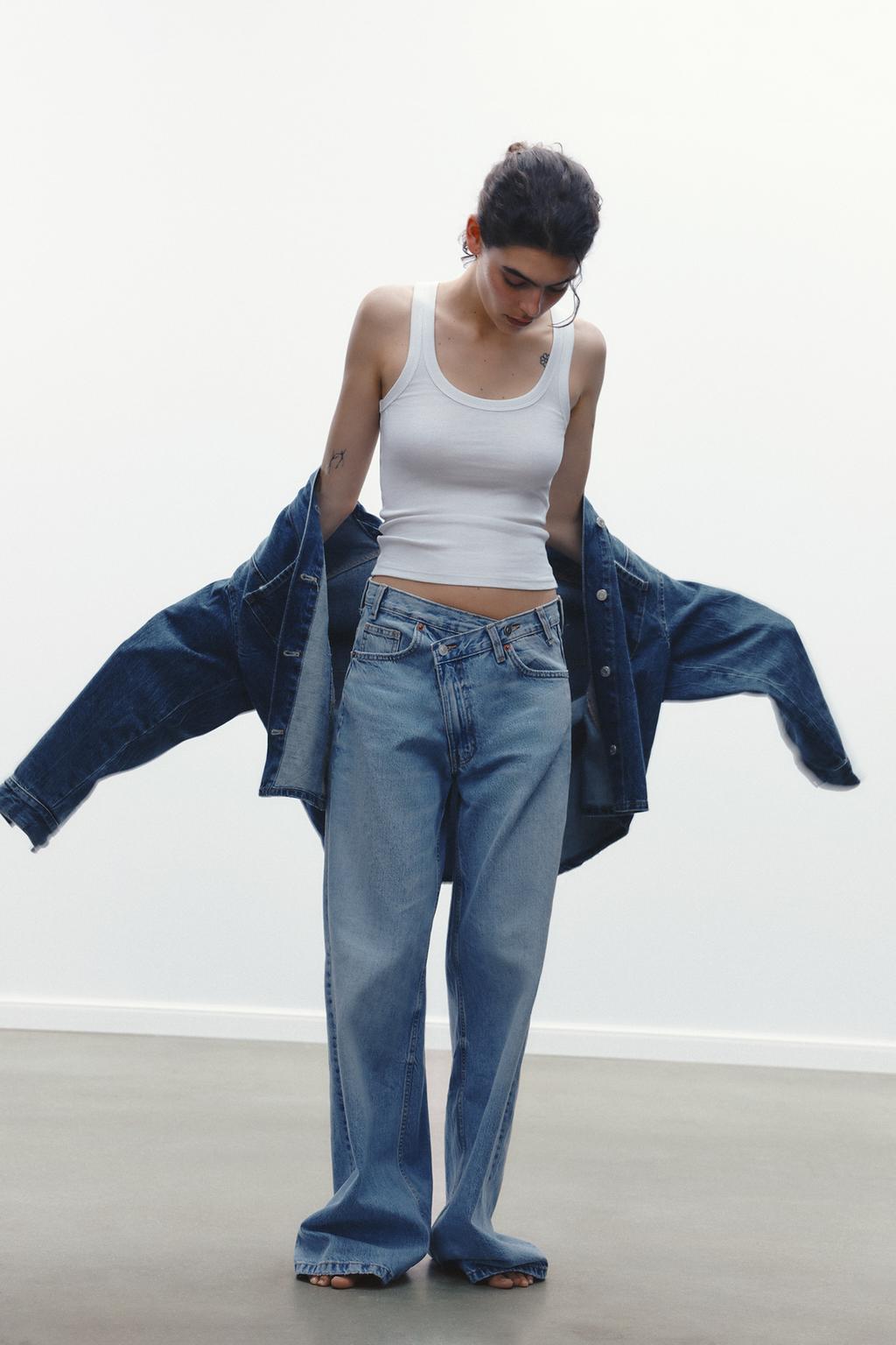 Jeans de cintura cruzada | Celine