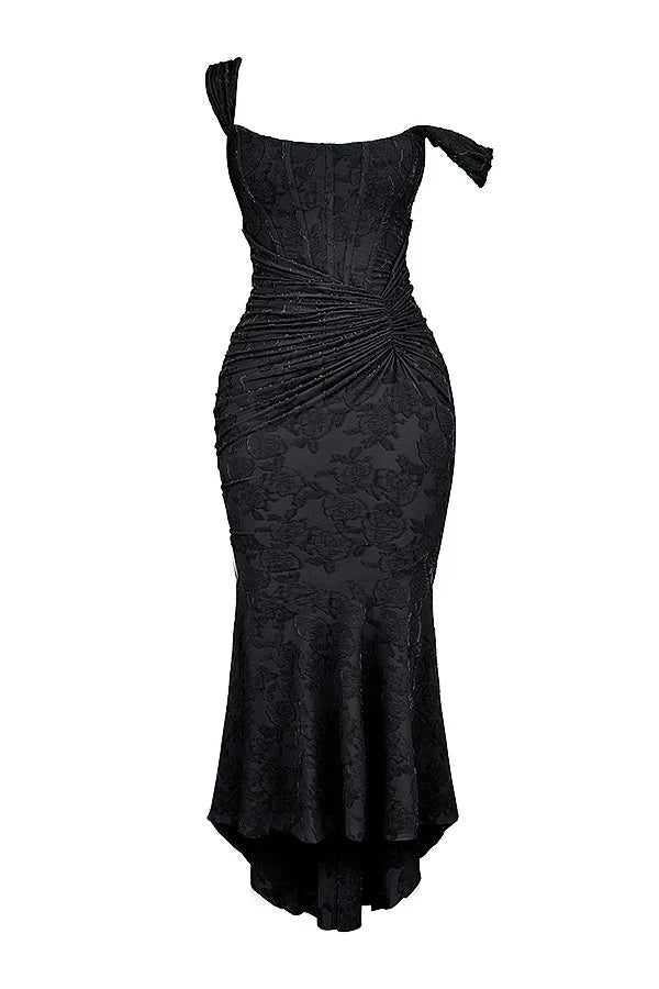 Vestido largo con corsé | Cesca
