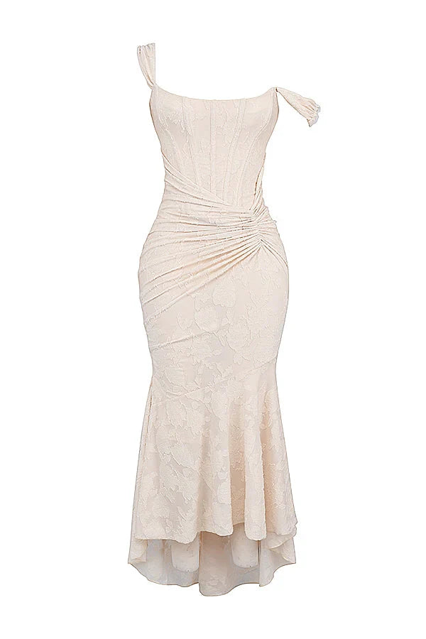 Vestido largo con corsé | Cesca