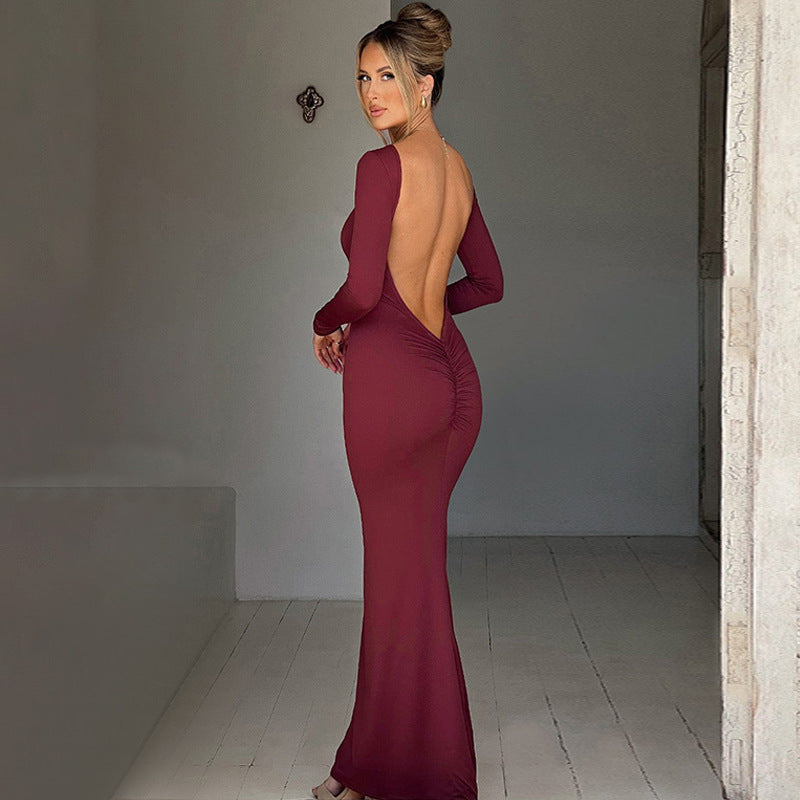 Vestido largo sin espalda | Milan