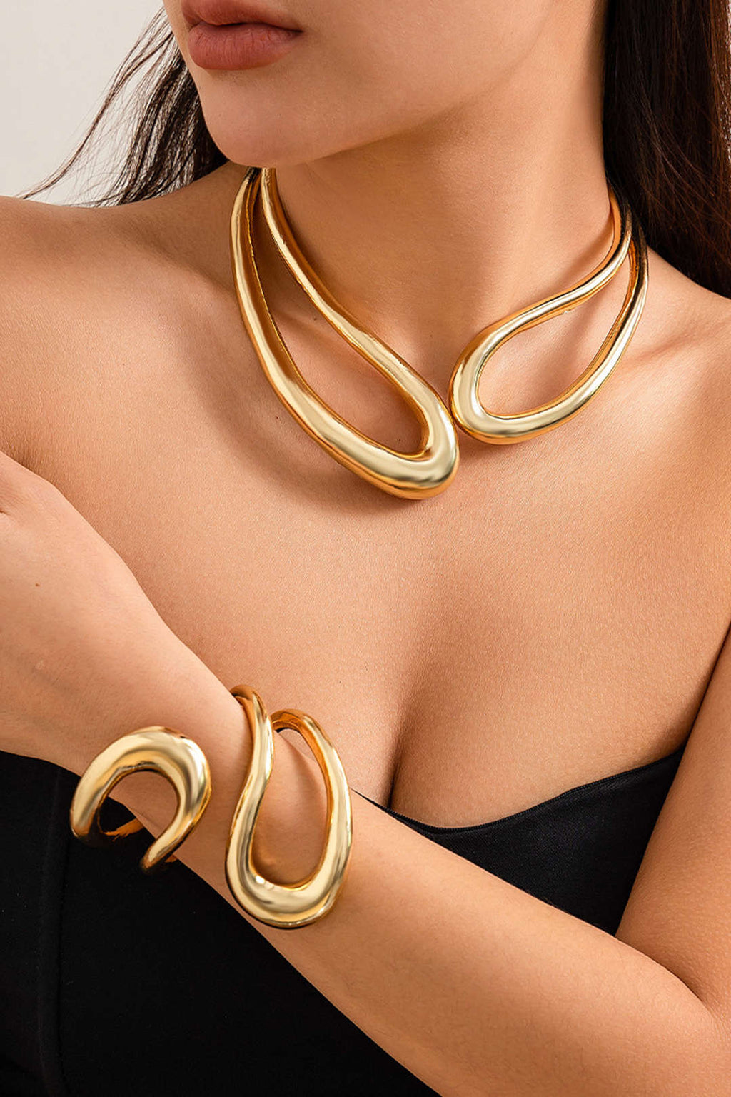 Pulsera asimétrica escultórica | Vera