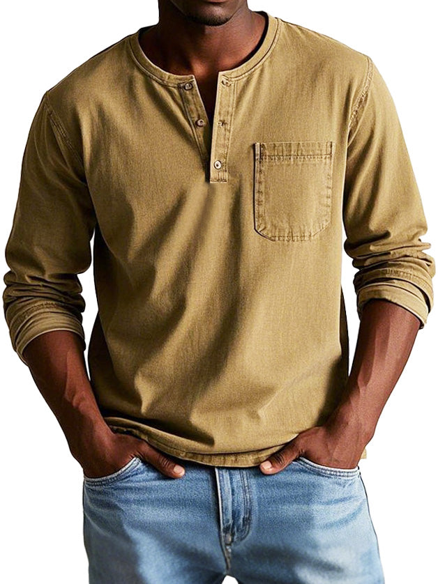 Camiseta henley de manga larga | Thomas