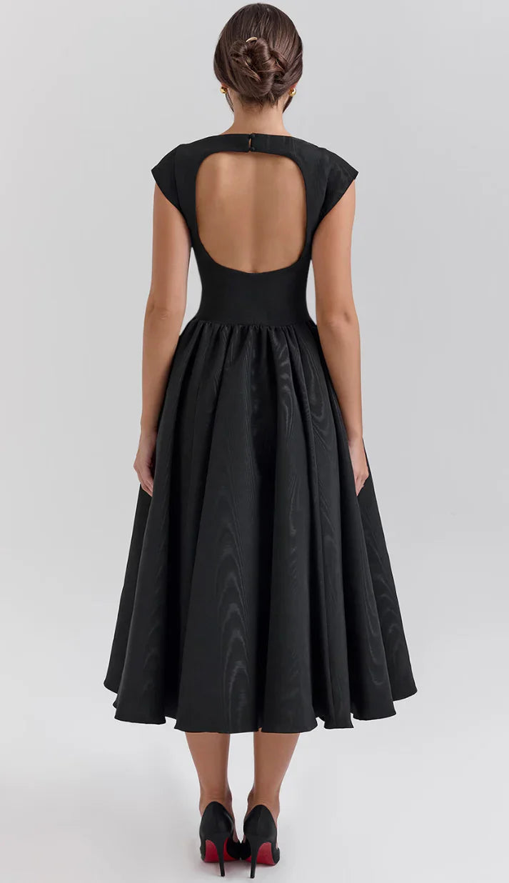 Vestido midi con falda amplia | Débora