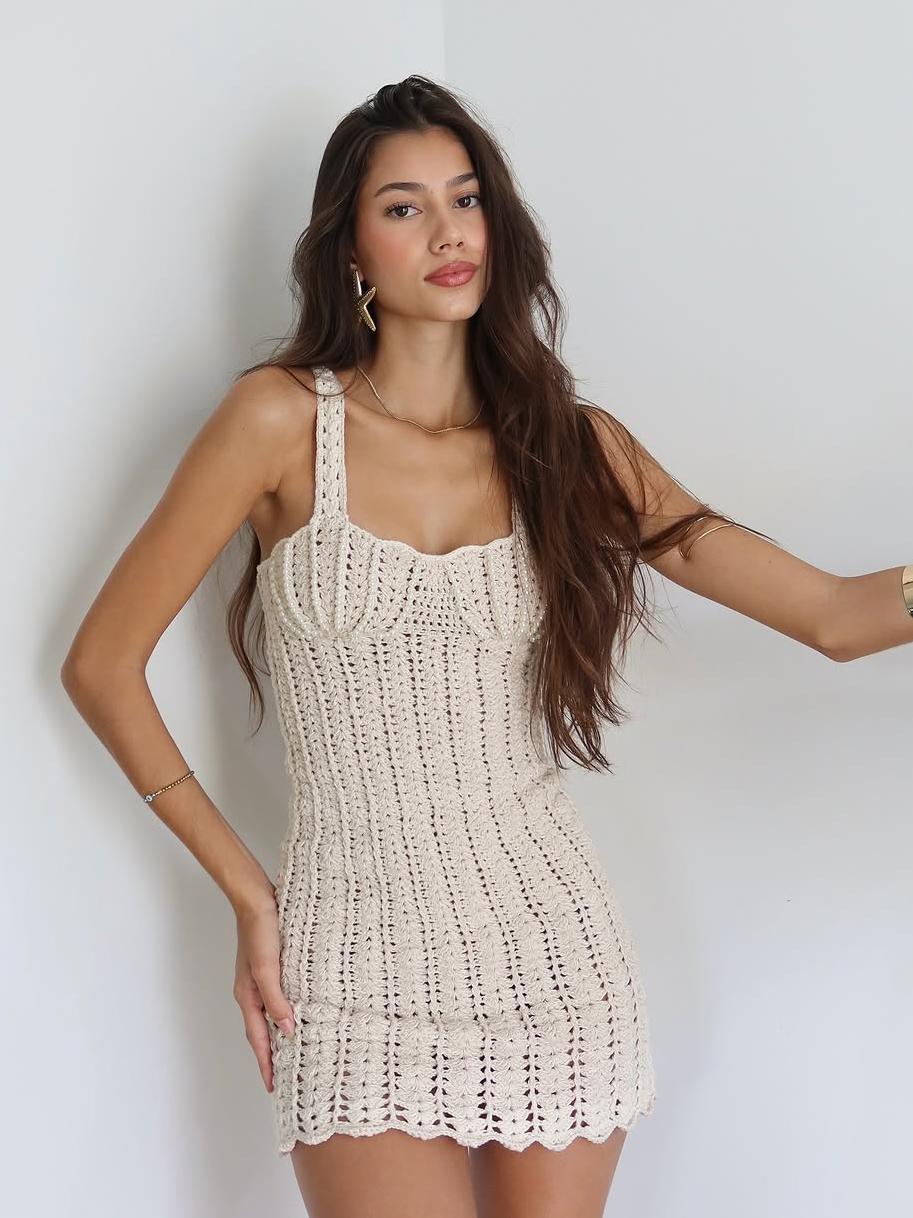 Mini vestido de crochet | Arlet