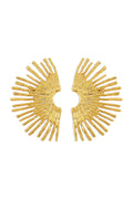 Pendientes de rayos dorados | Sol