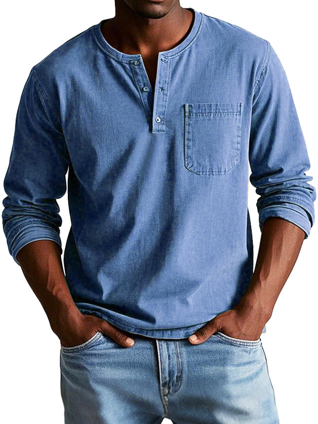 Camiseta henley de manga larga | Thomas