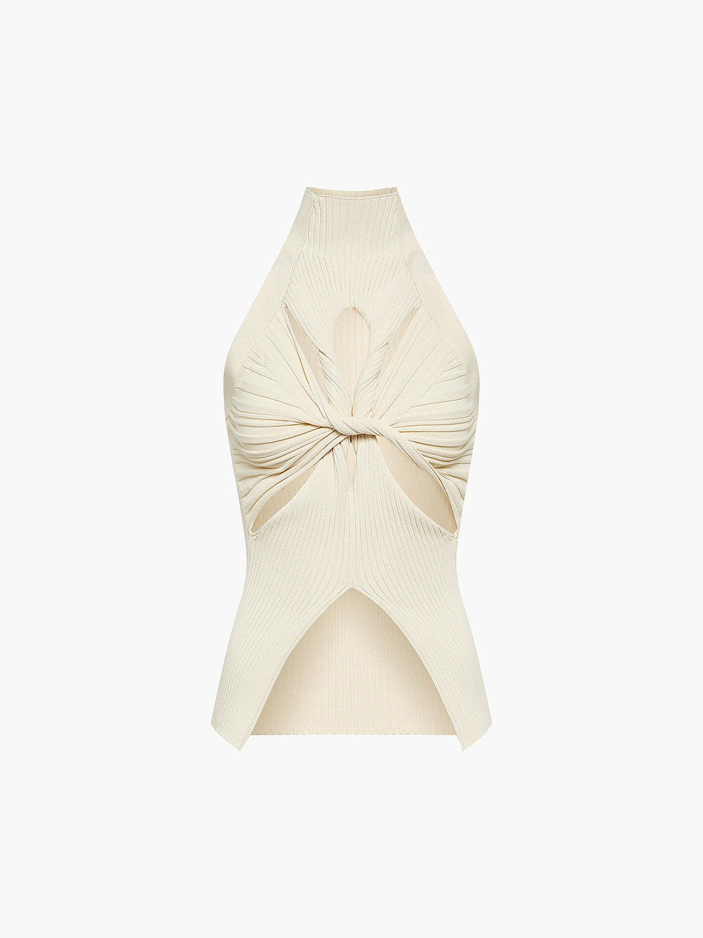 Top de canalé con aberturas | Zara
