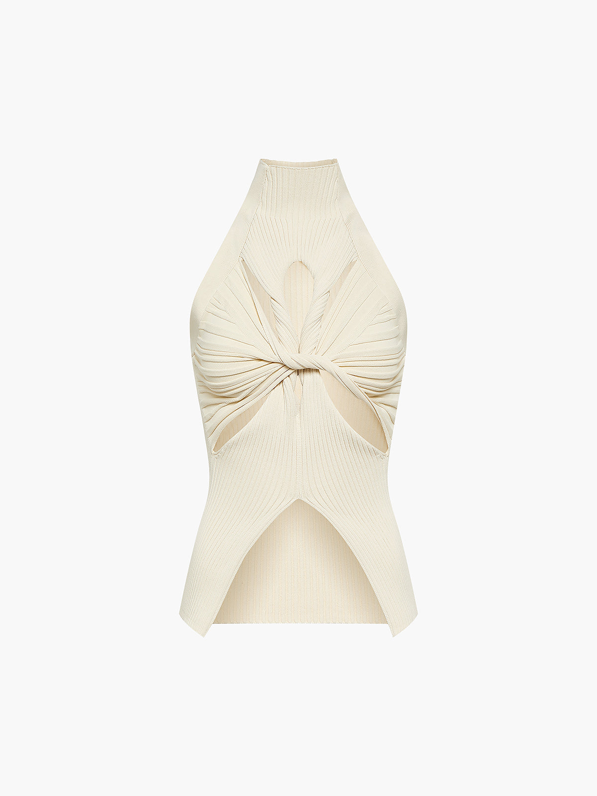 Top de canalé con aberturas | Zara