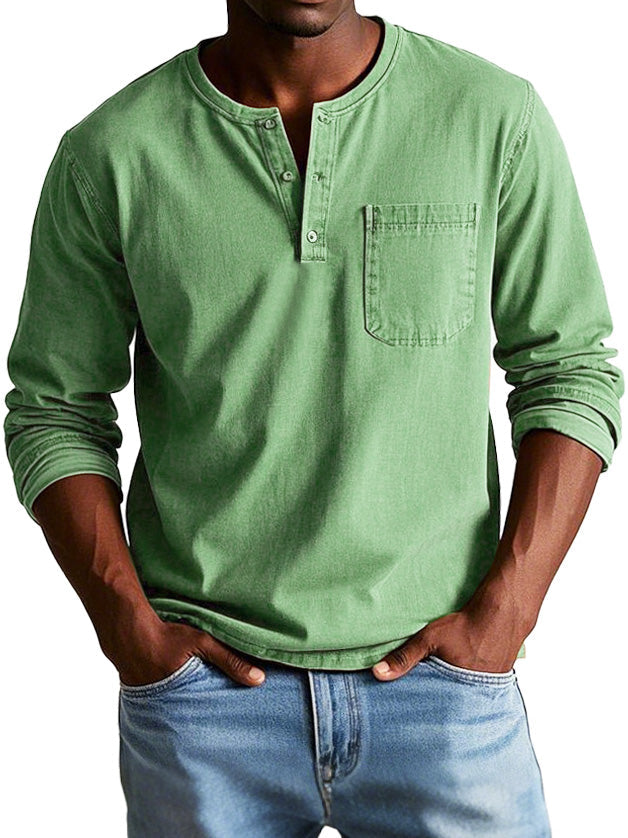 Camiseta henley de manga larga | Thomas