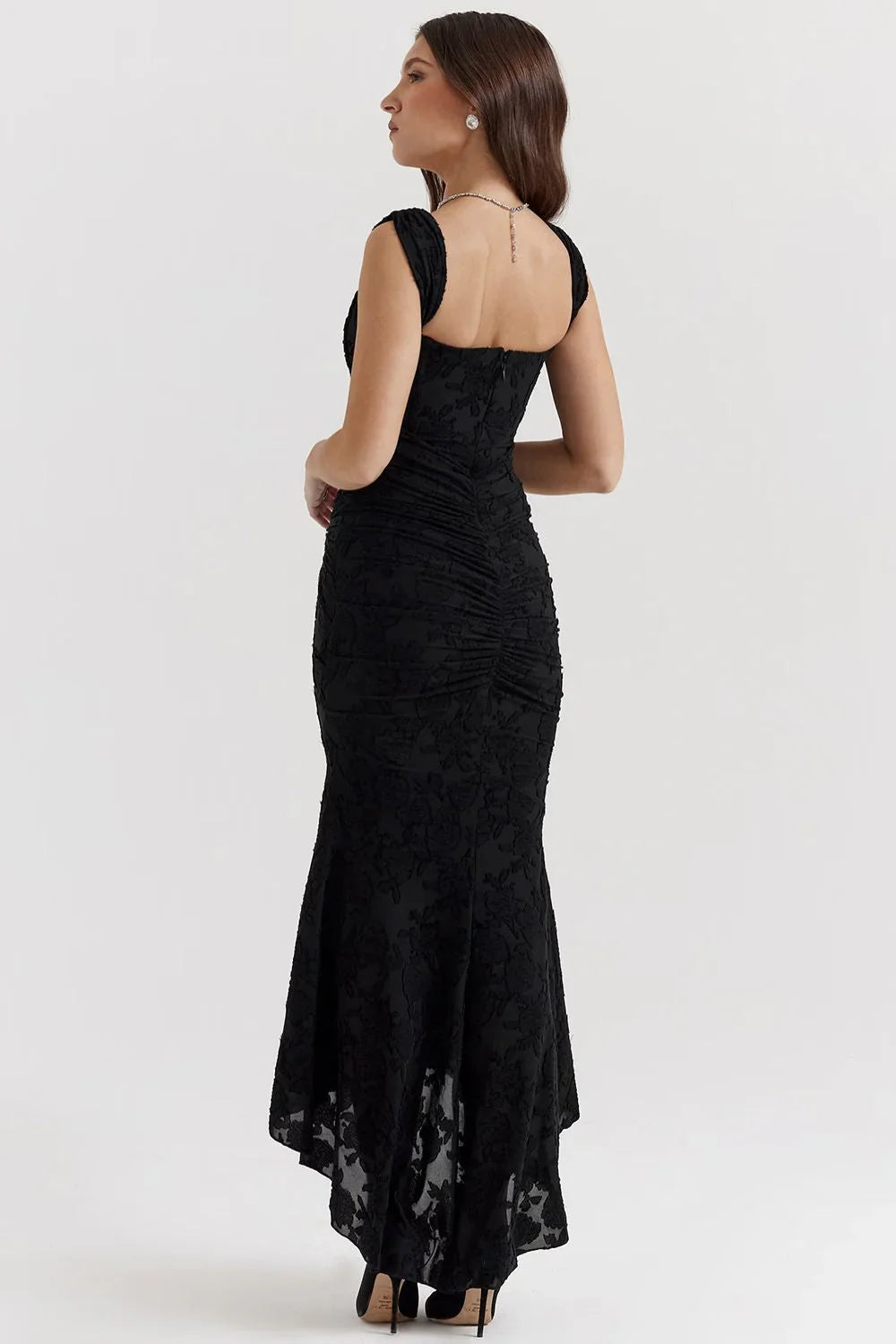 Vestido largo con corsé | Cesca