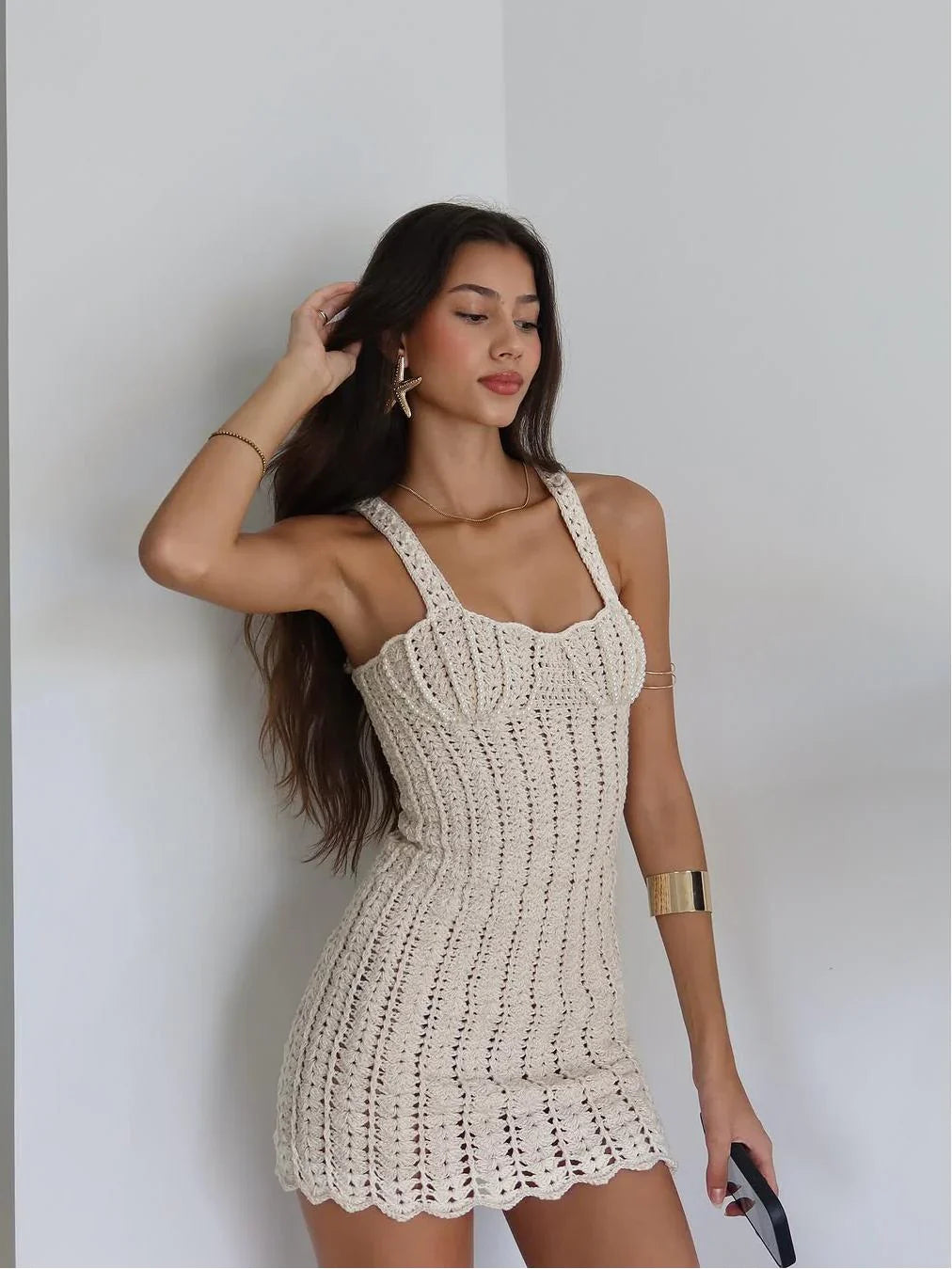 Mini vestido de crochet | Arlet