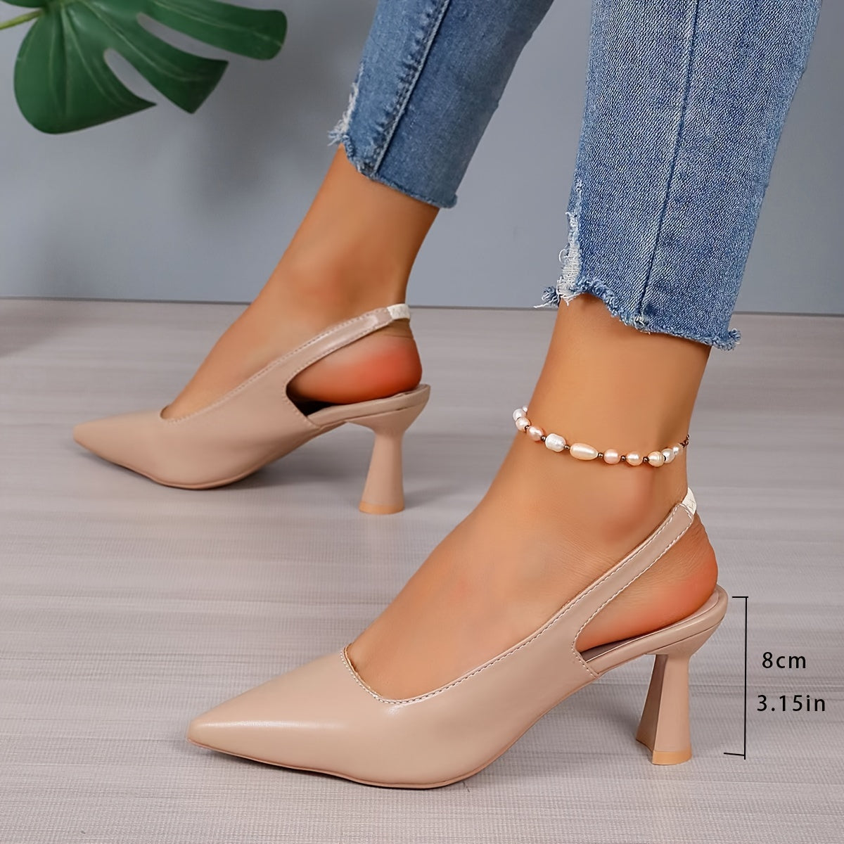 Salón slingback de tacón escultórico | Sophia