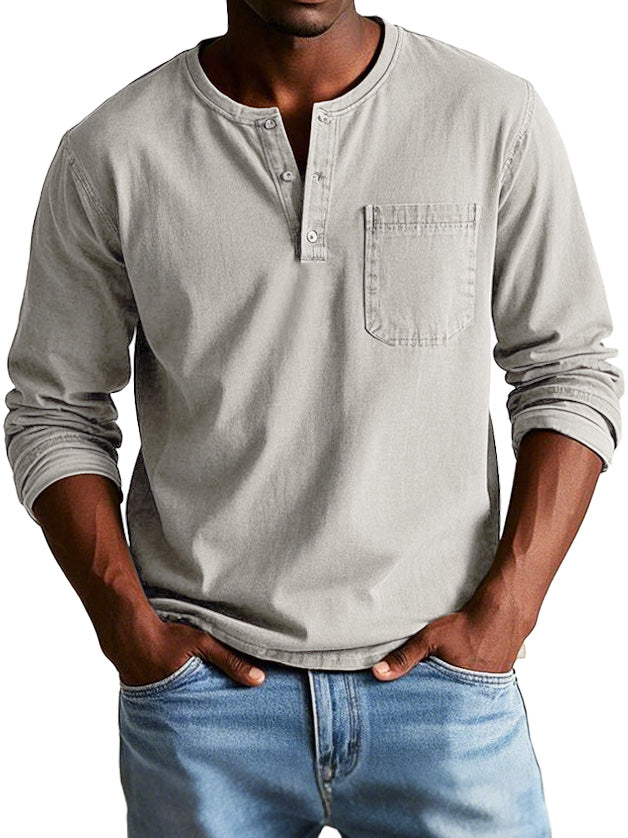 Camiseta henley de manga larga | Thomas