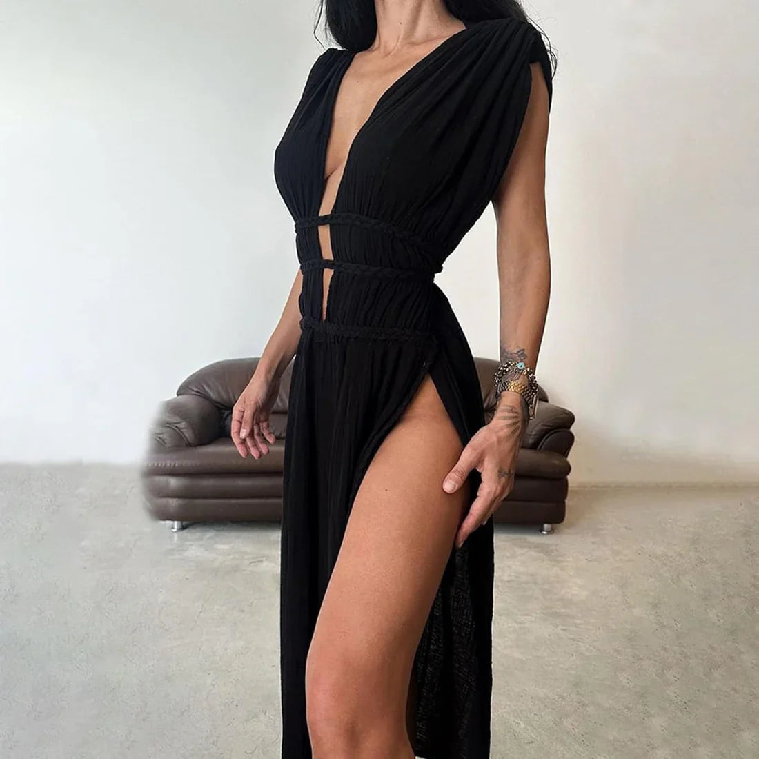 Vestido largo sin mangas | Afra