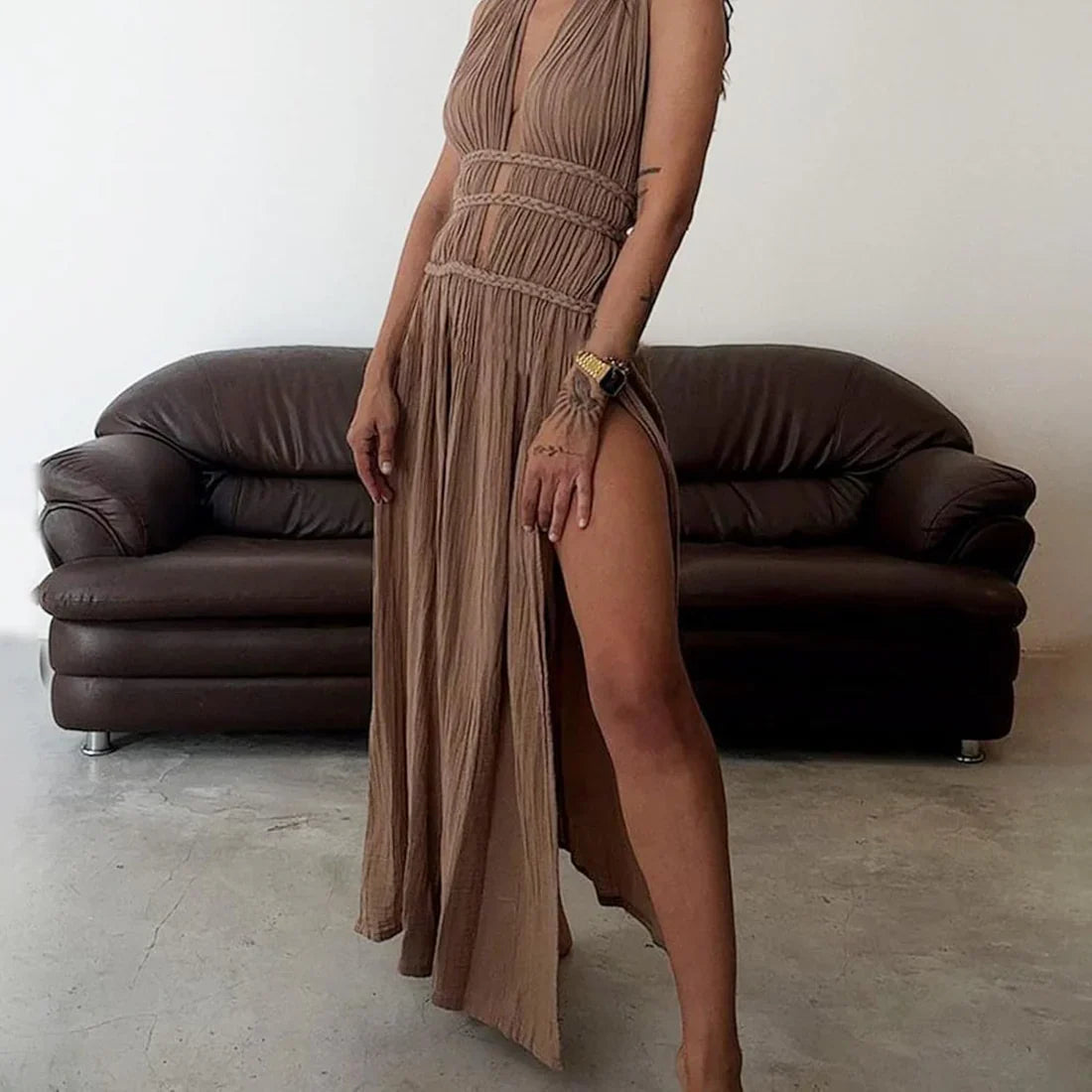 Vestido largo sin mangas | Afra