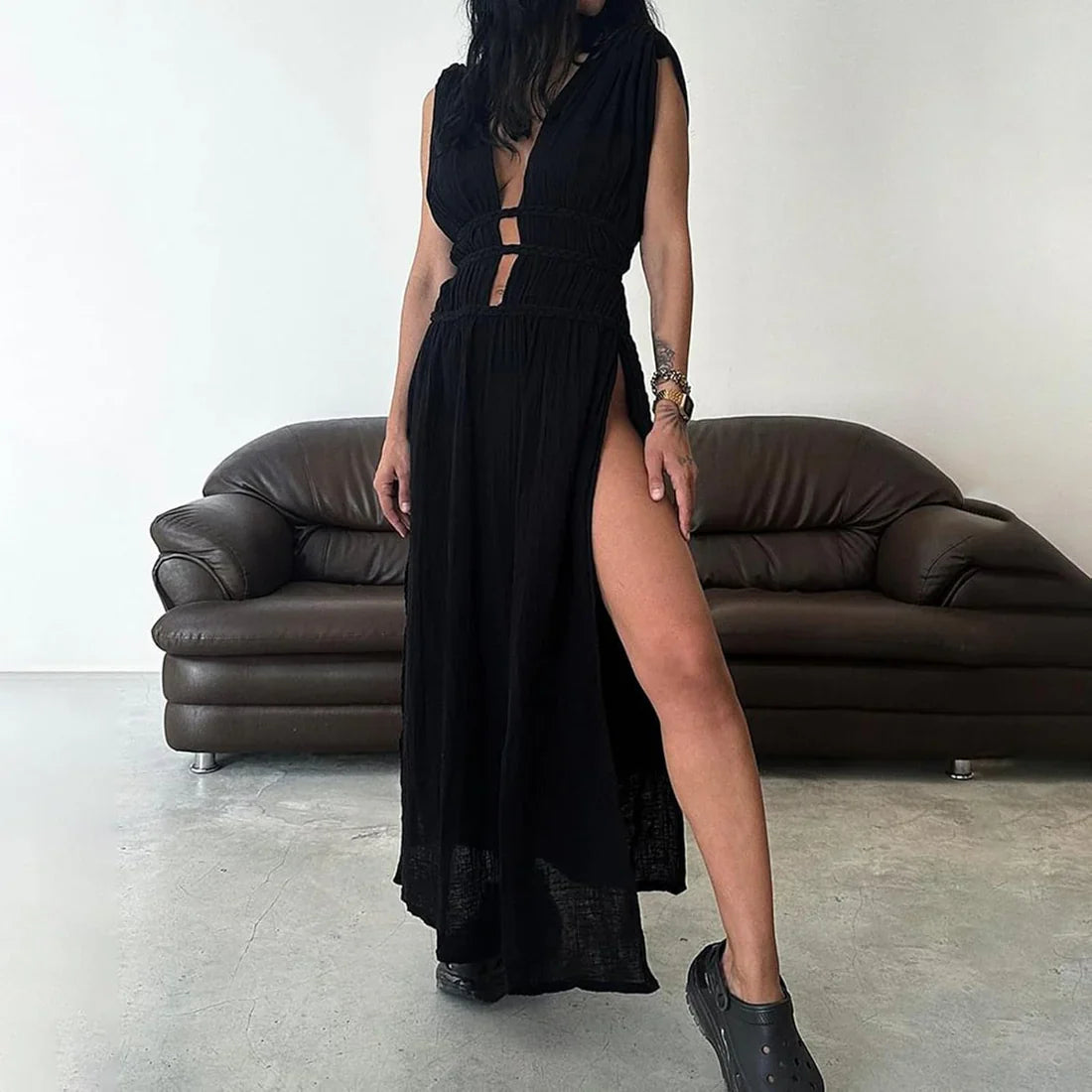 Vestido largo sin mangas | Afra