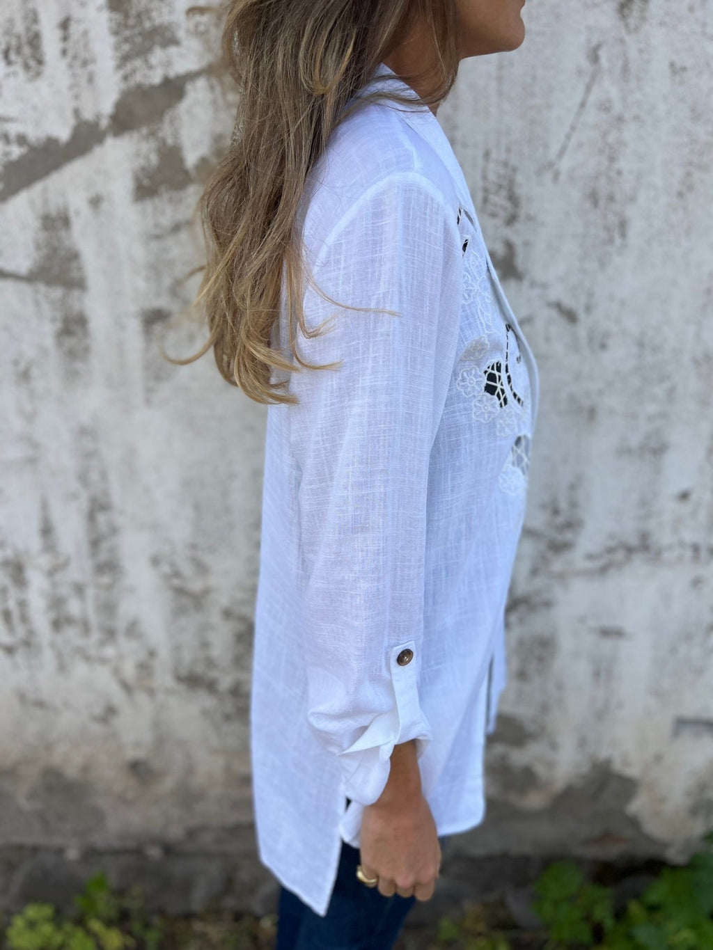 Blazer con bordados de encaje | Sienna