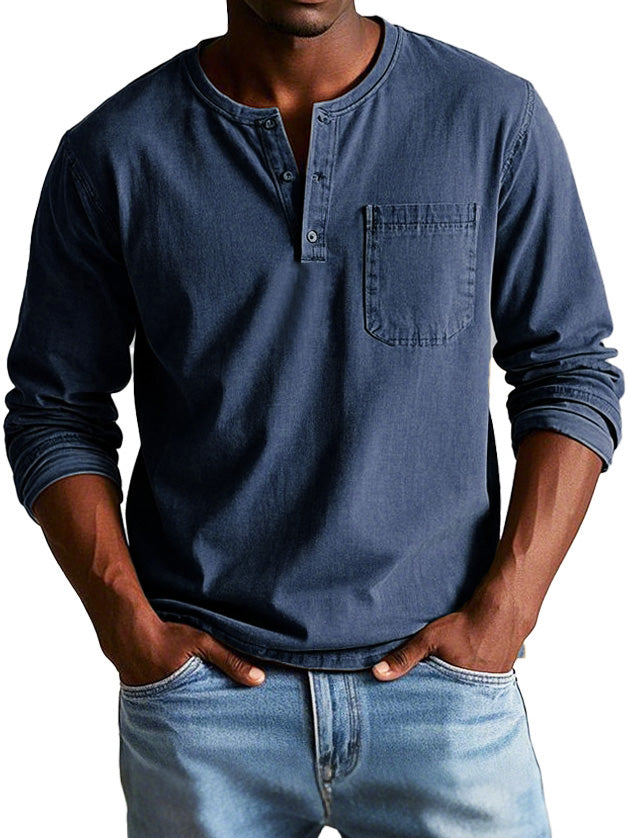 Camiseta henley de manga larga | Thomas