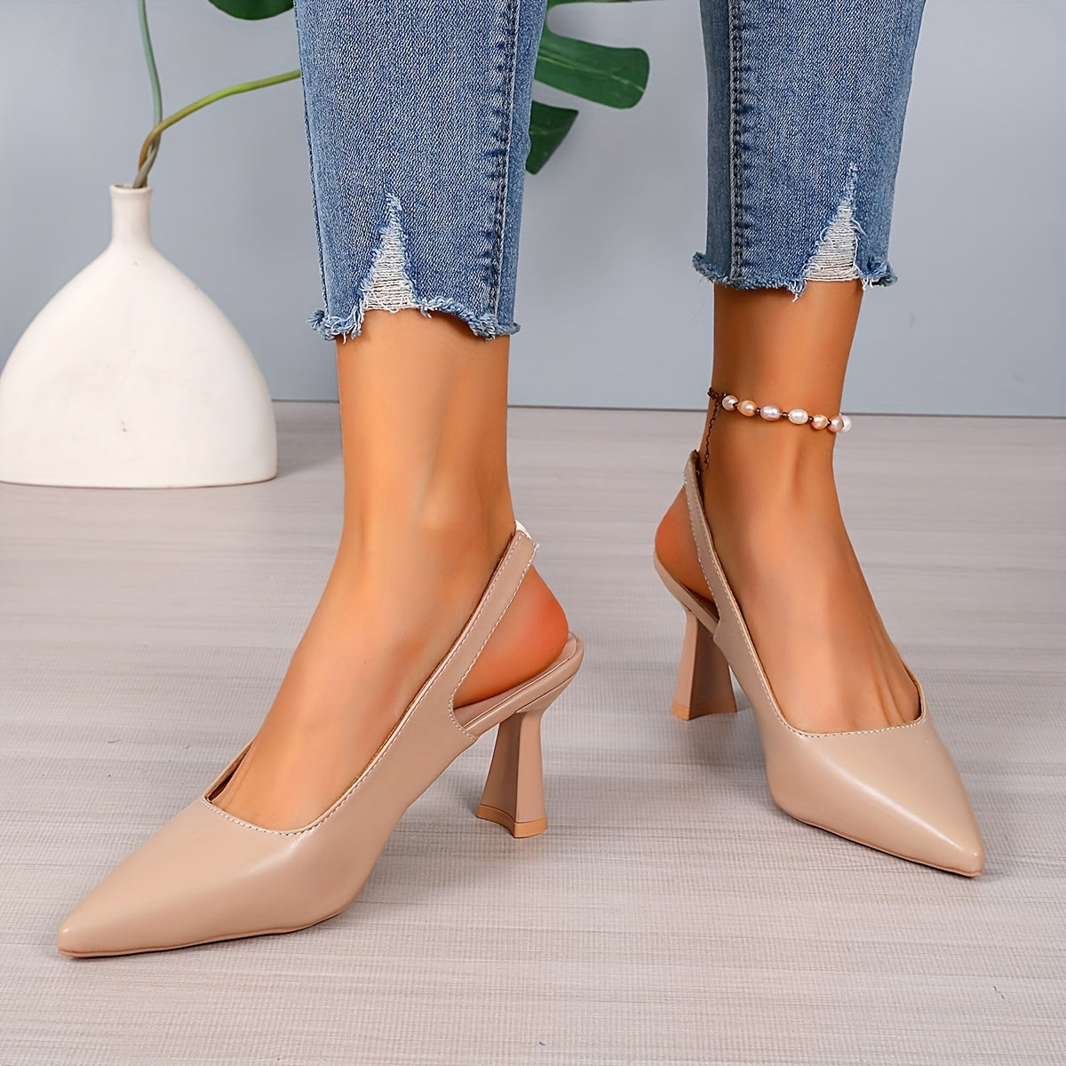Salón slingback de tacón escultórico | Sophia
