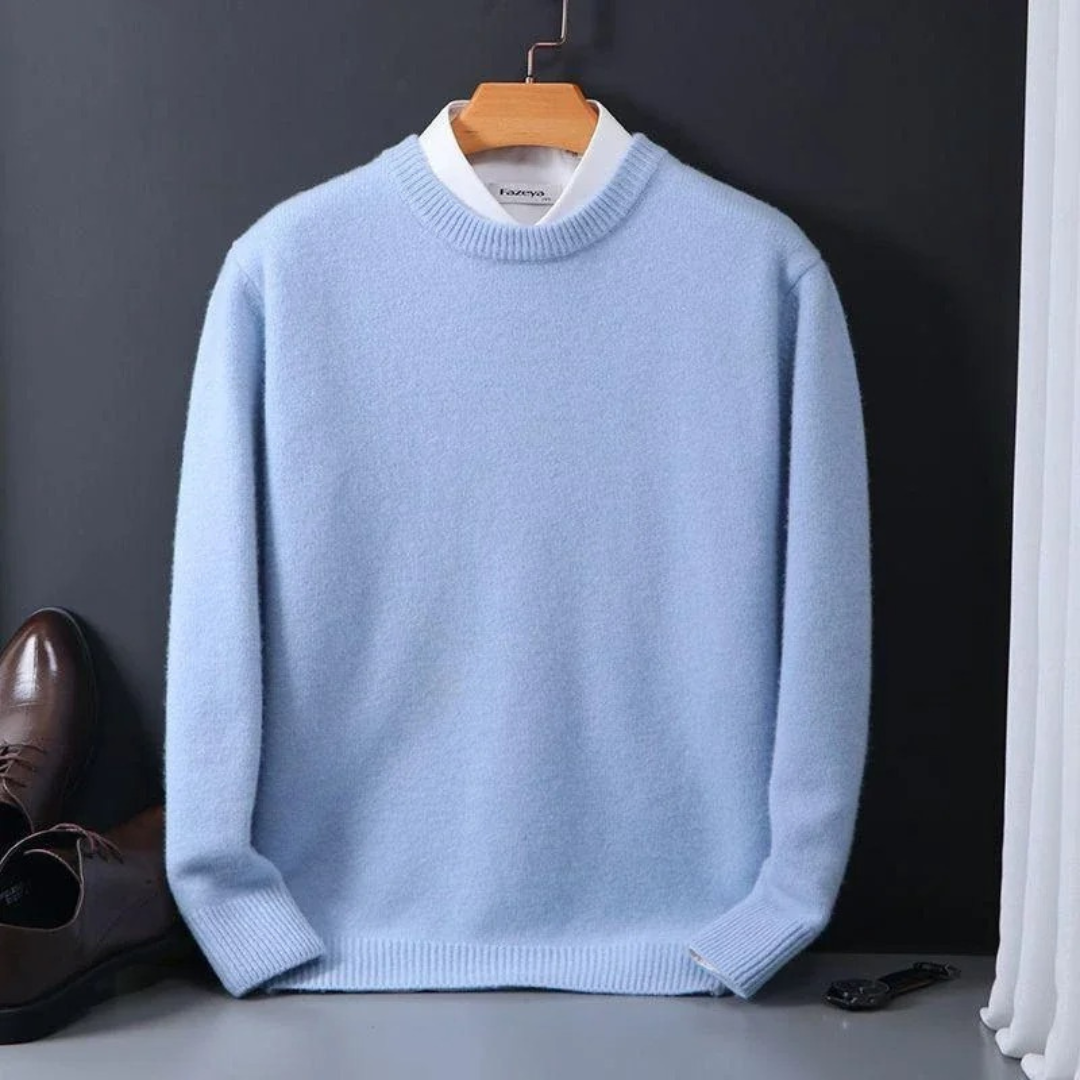 Jersey de cuello redondo en cachemira | Oriol