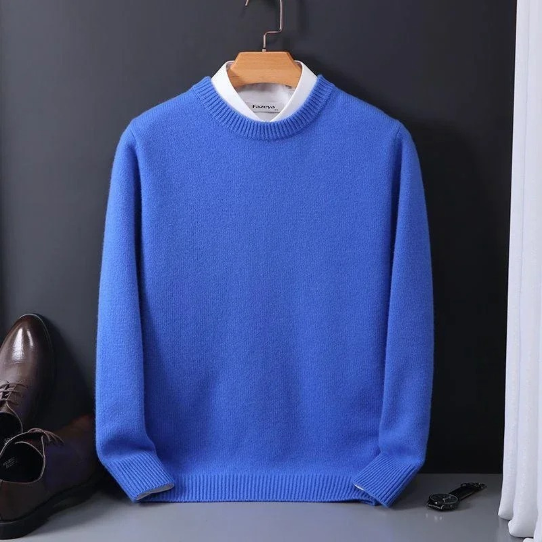 Jersey de cuello redondo en cachemira | Oriol