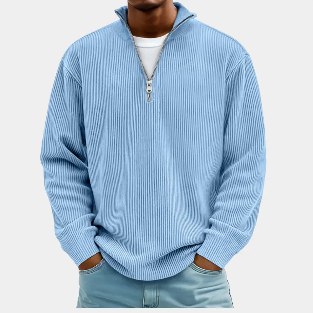 Sudadera de punto con media cremallera | Adonis