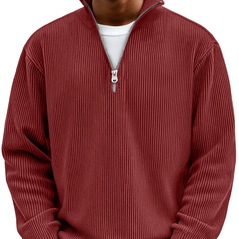 Sudadera de punto con media cremallera | Adonis