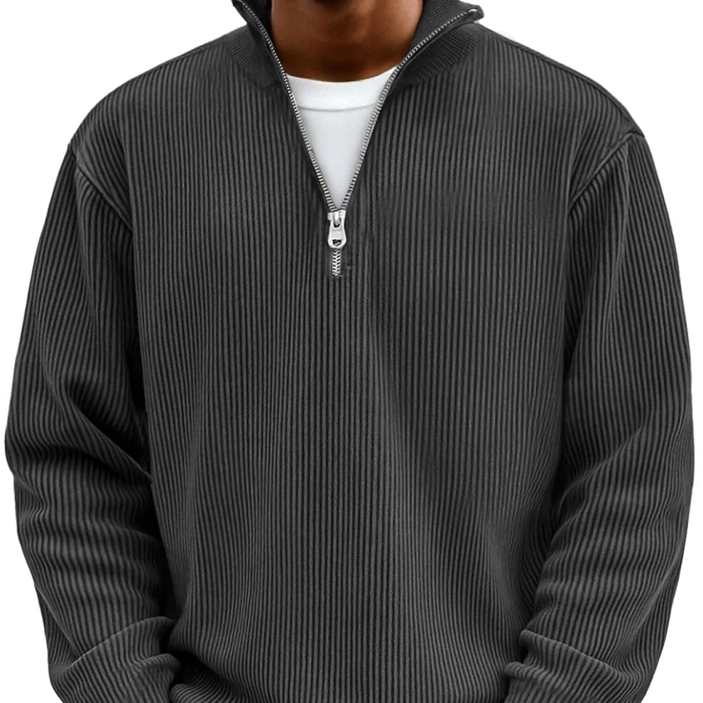 Sudadera de punto con media cremallera | Adonis