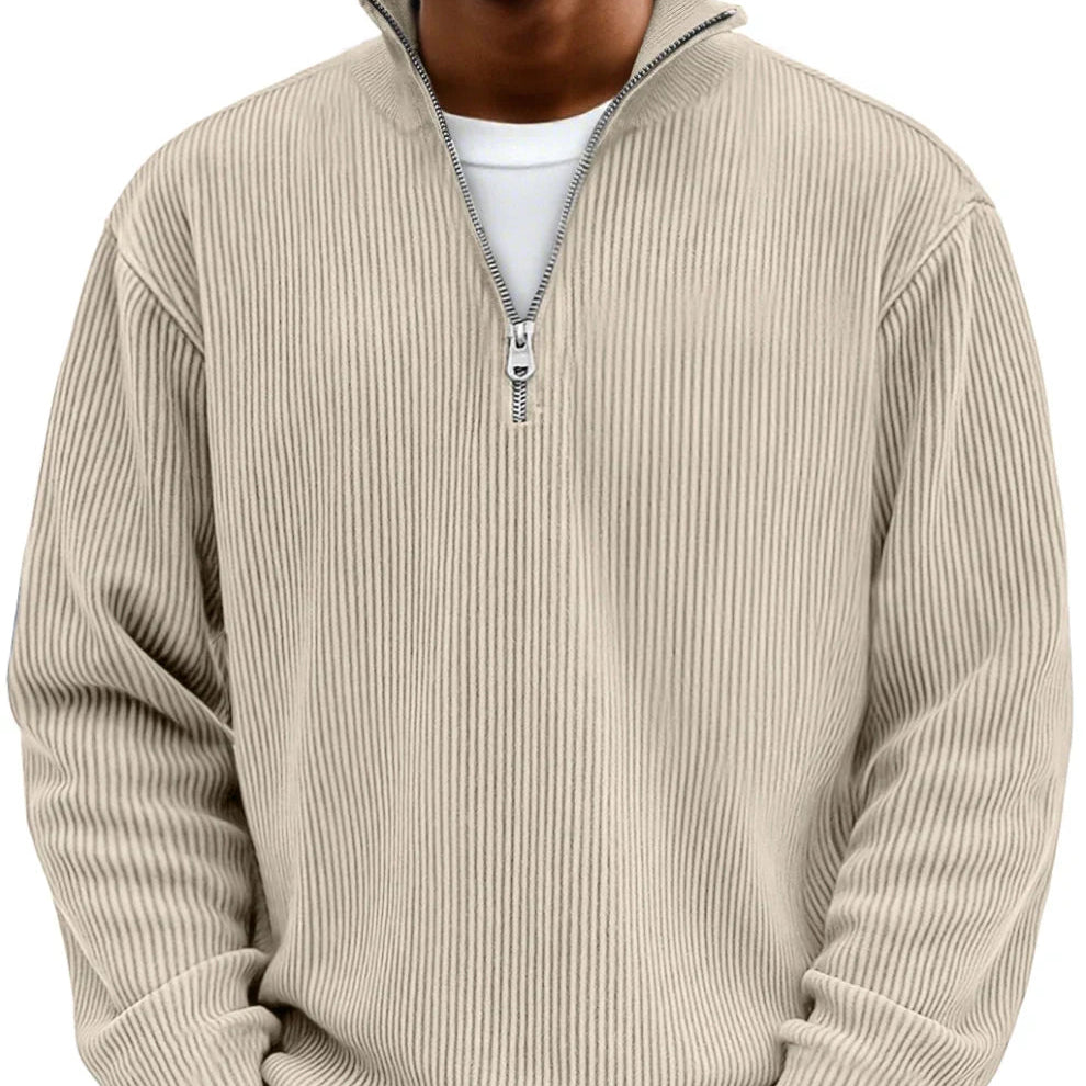 Sudadera de punto con media cremallera | Adonis