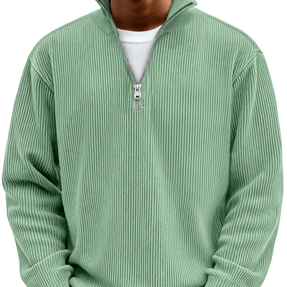 Sudadera de punto con media cremallera | Adonis
