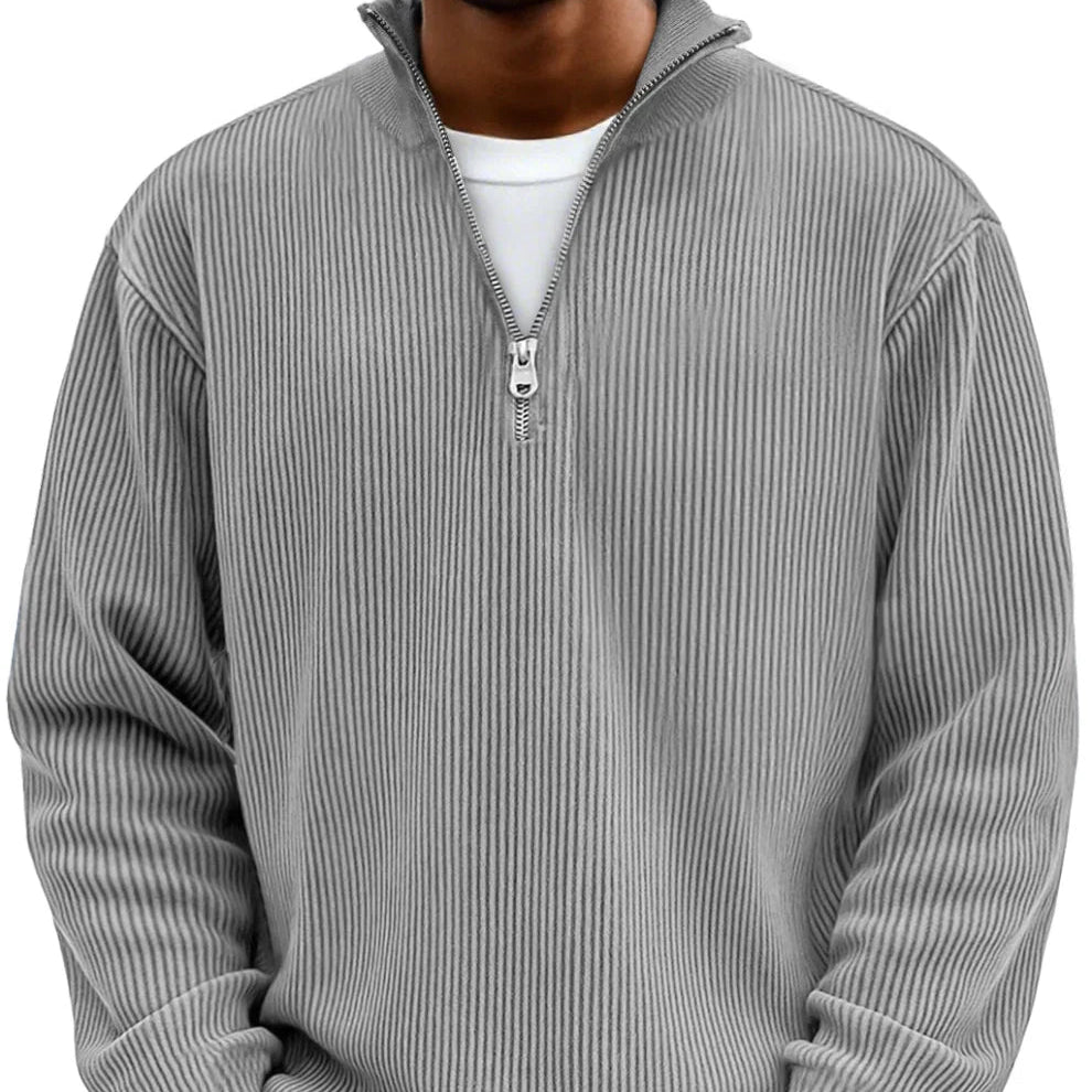 Sudadera de punto con media cremallera | Adonis