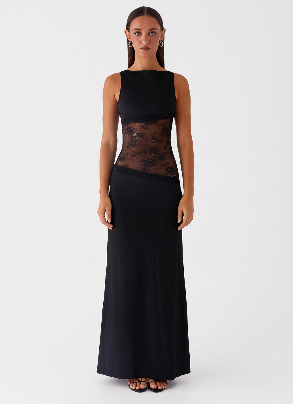 Vestido maxi bodycon con encaje | Mabel