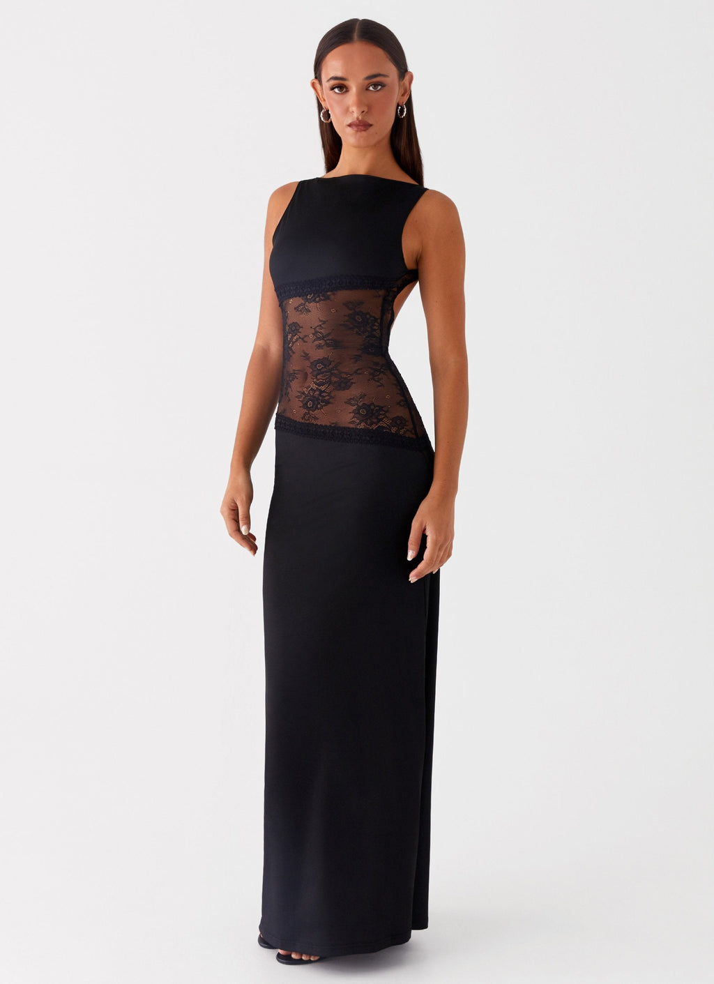 Vestido maxi bodycon con encaje | Mabel
