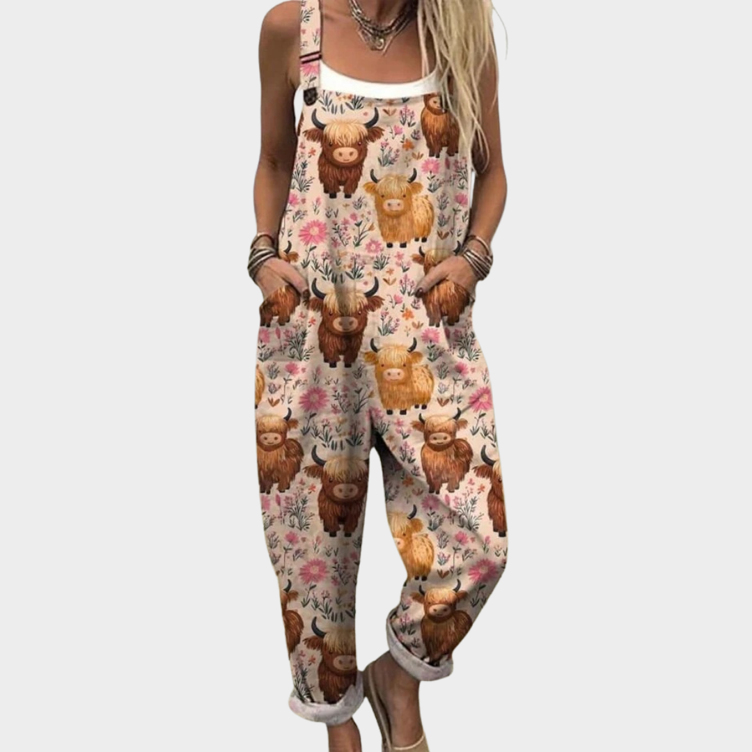 Peto de vacas highland con flores | Heidi