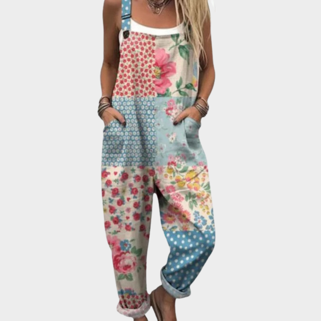 Peto patchwork floral y lunares | Patch