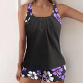 Tankini floral con short y espalda cruzada | Ravina