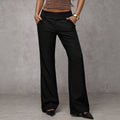 Pantalón de pernera ancha con detalle de botones | Monclair