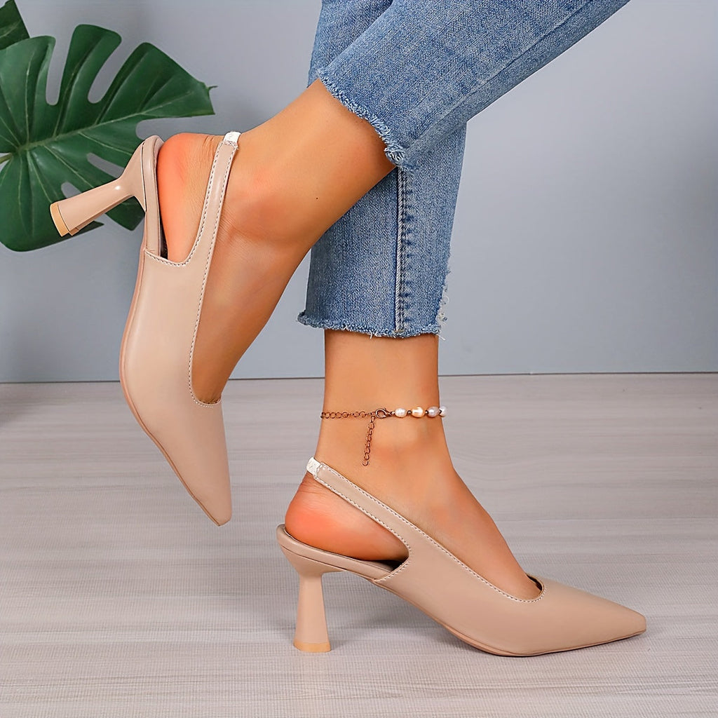 Salón slingback de tacón escultórico | Sophia