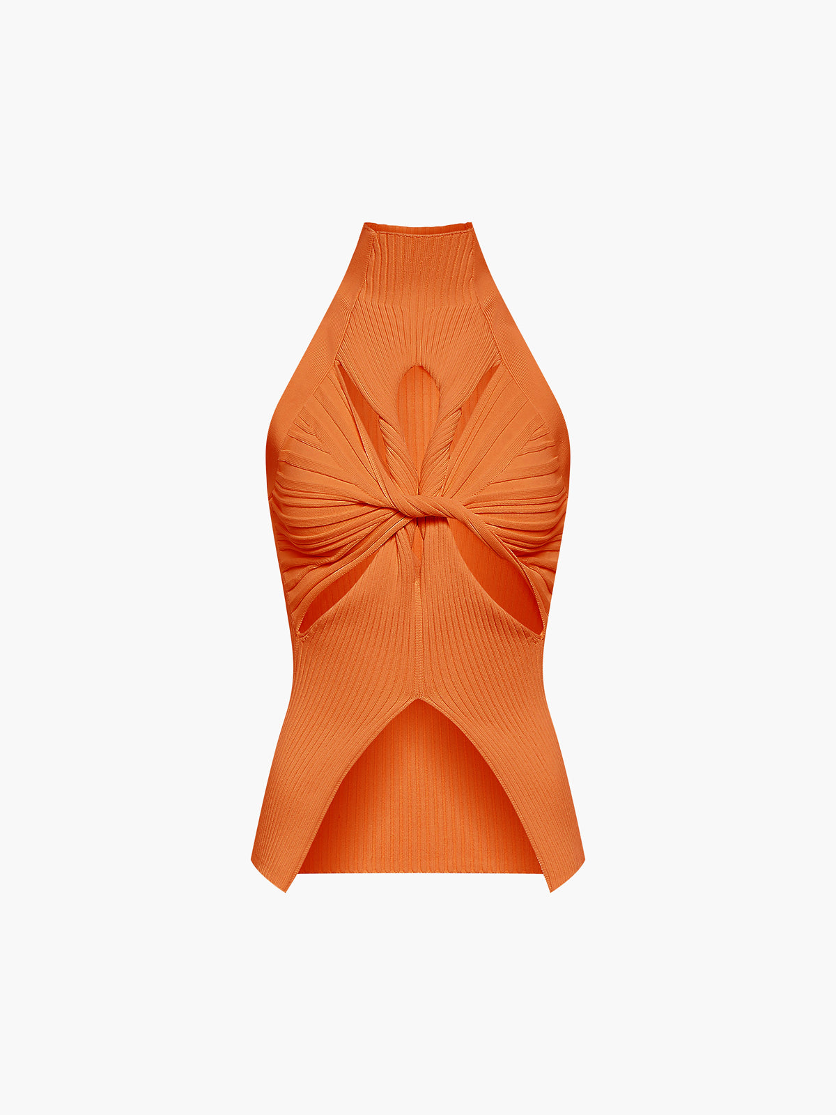 Top de canalé con aberturas | Zara