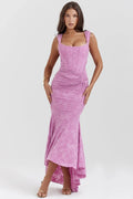 Vestido largo con corsé | Cesca