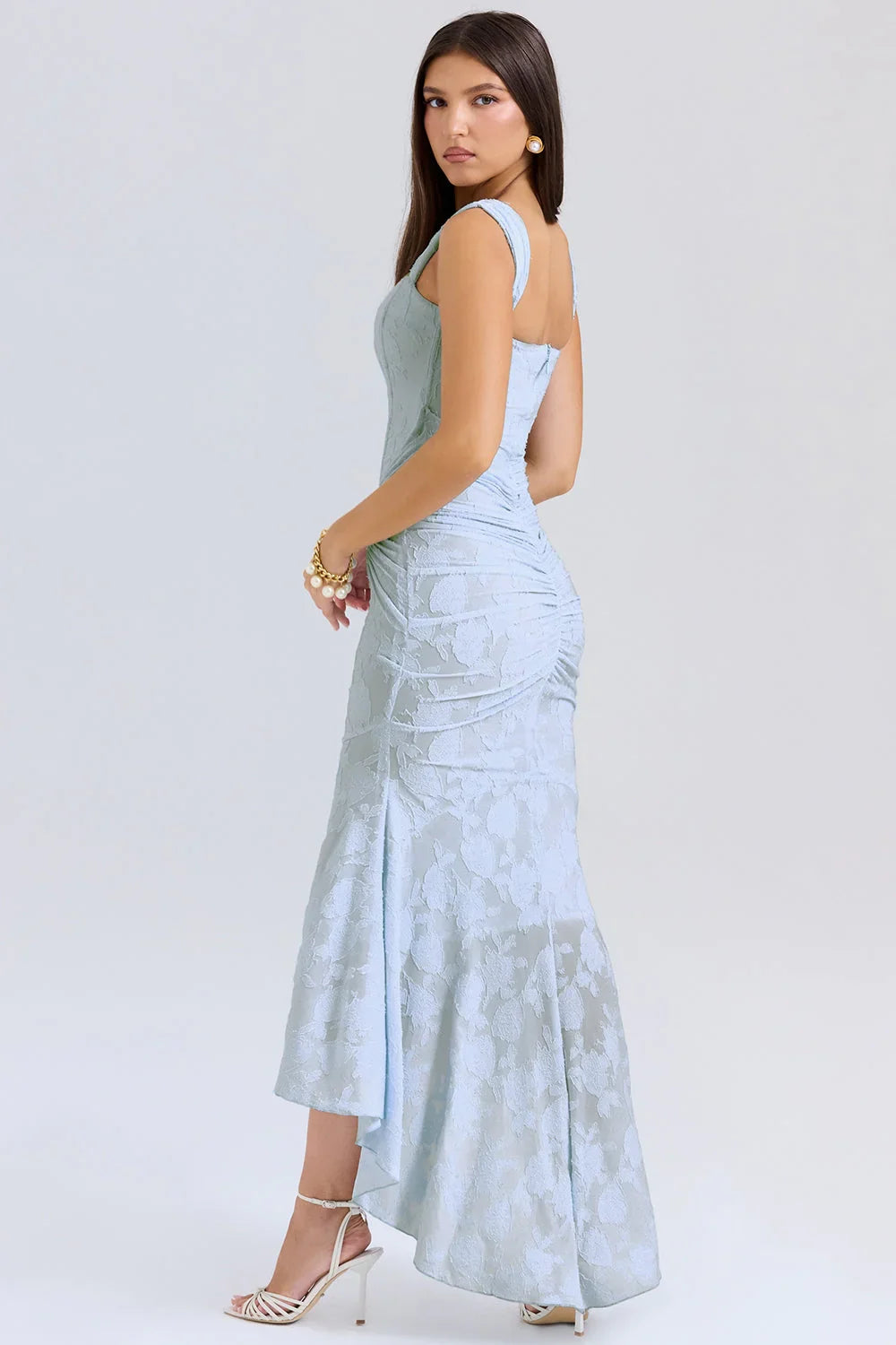 Vestido largo con corsé | Cesca