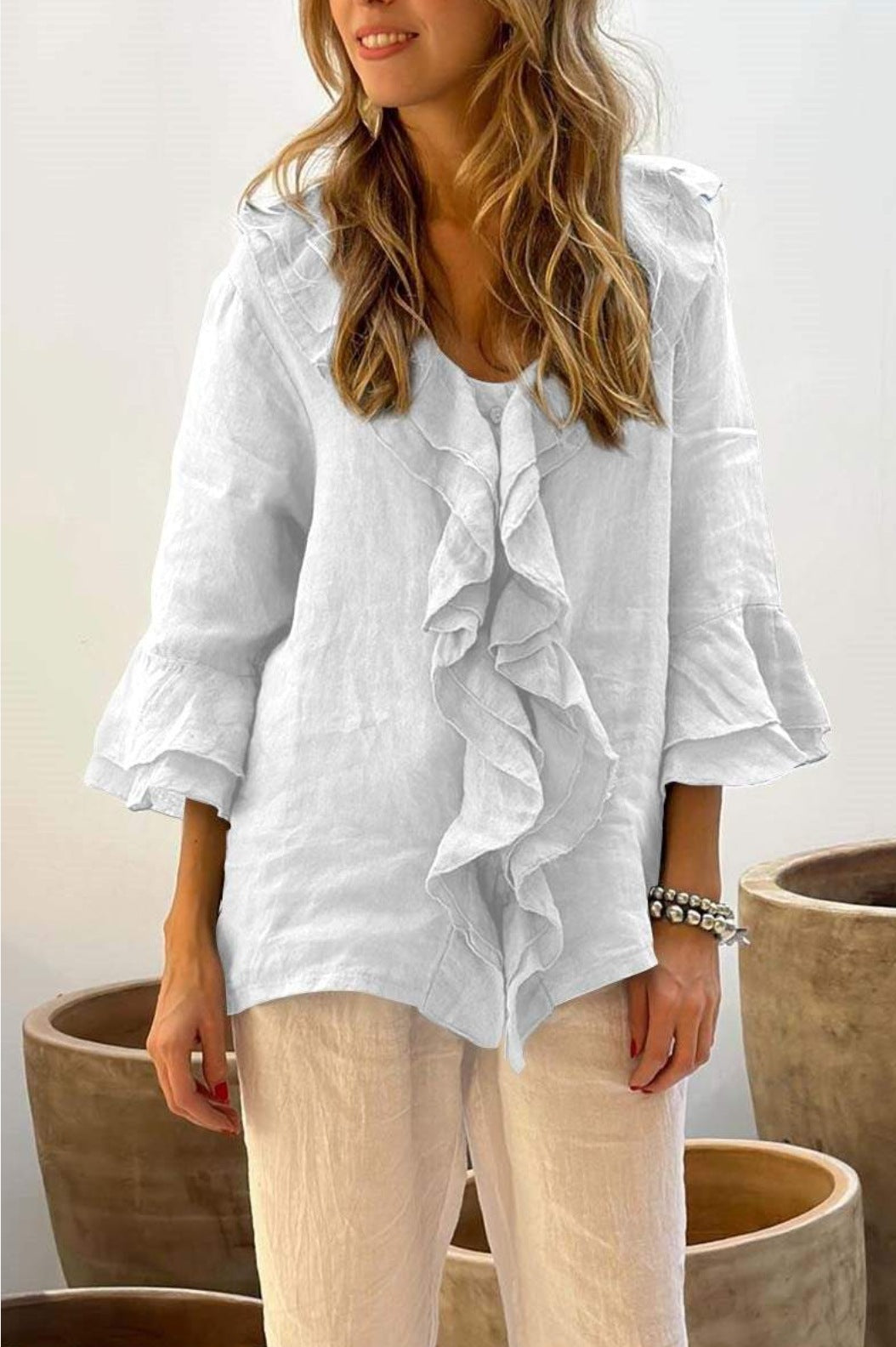 Camisa con volantes | Fleur