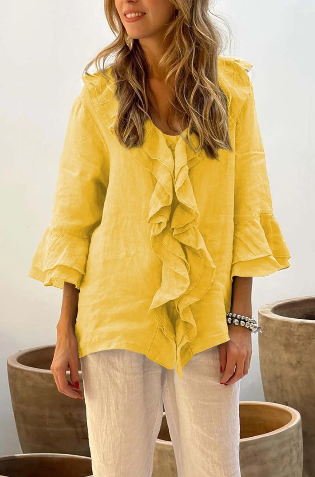 Camisa con volantes | Fleur