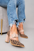 Salón de estampado leopardo con hebilla | Ilana