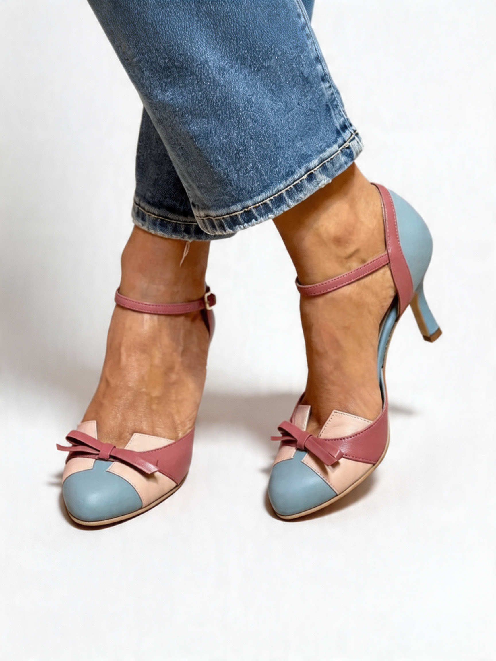 Zapatos de tacón vintage bicolor | Ale