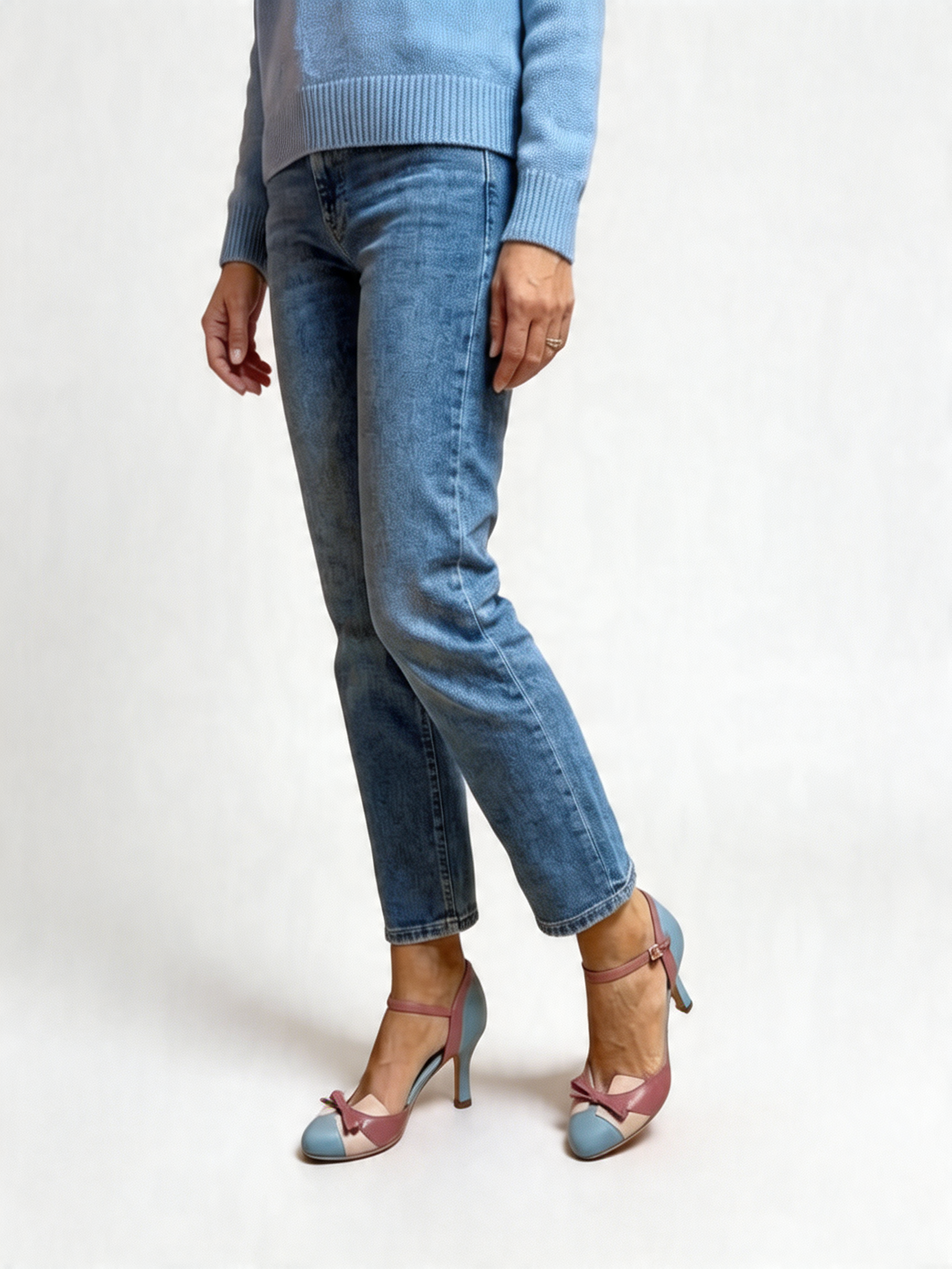 Zapatos de tacón vintage bicolor | Ale