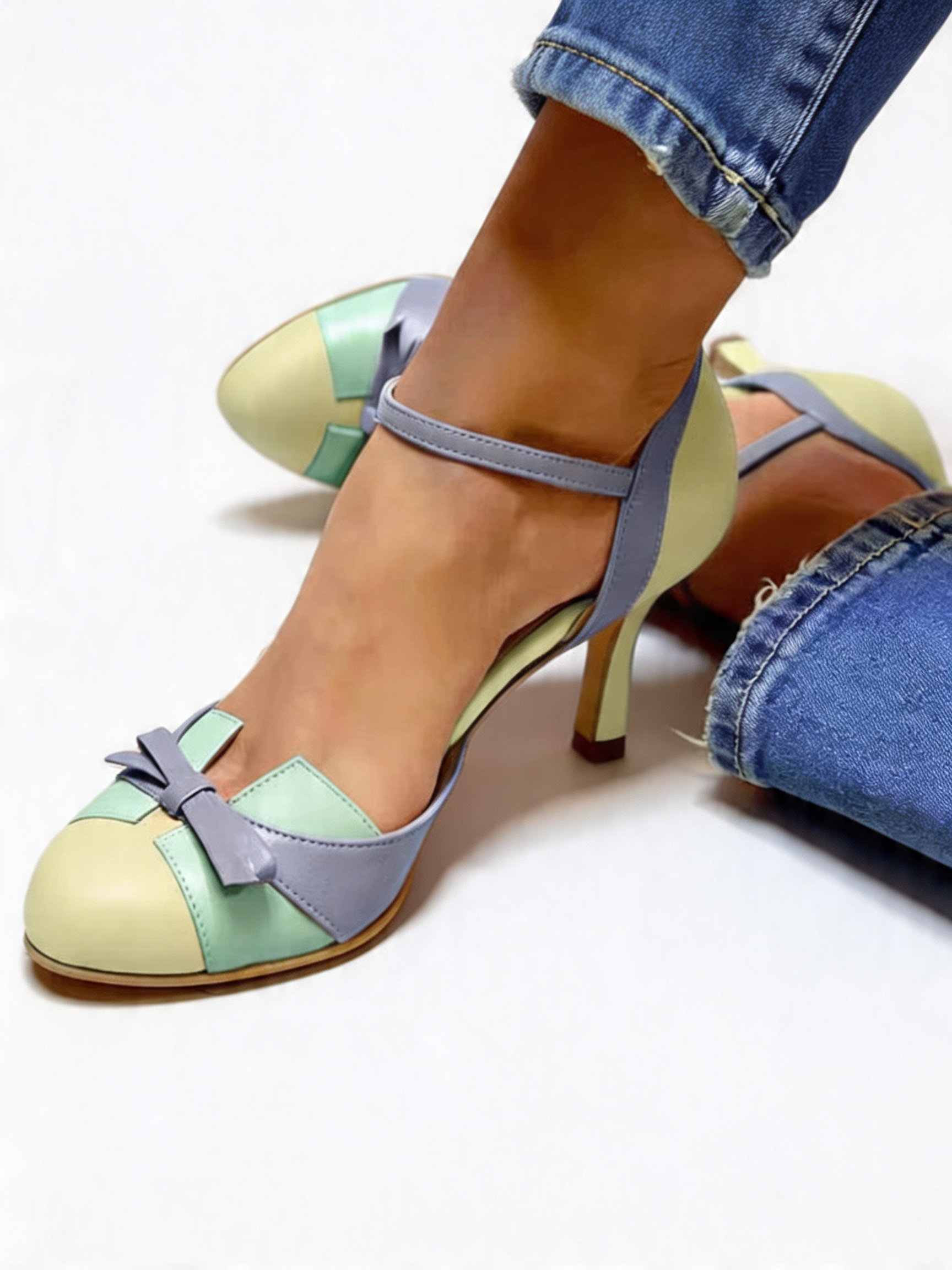 Zapatos de tacón vintage bicolor | Ale